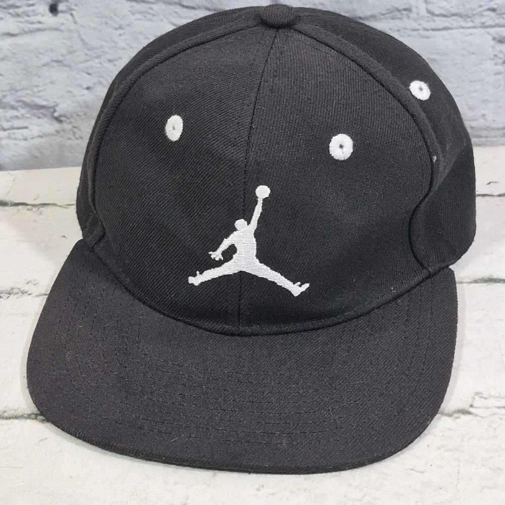 Nike Air‎ Jordan Jumpman Youth Retro Snapback HAT Black Snapback Embroidered